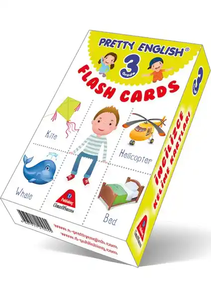 Damla Yayınevi Pretty English Flash Cards 3. Sınıf İngilizce Kelime Kartları Öğrenmeyi Eğlenceli Hale Getirir