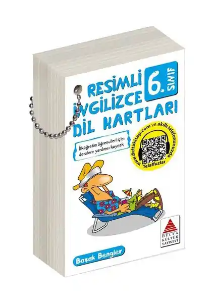 Delta Kültür Resimli İngilizce Dil Kartları 6. Sınıf Öğrencileri İçin Eğitim Aracı