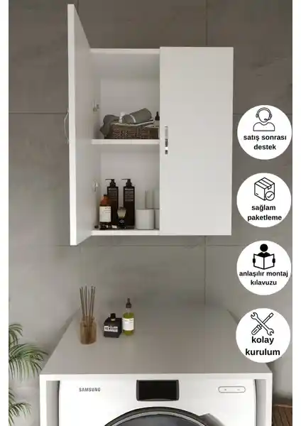 Dewoody Çamaşır Makine Üst Dolabı ile Özceden Boy Dolabı Sepetli Karşılaştırması