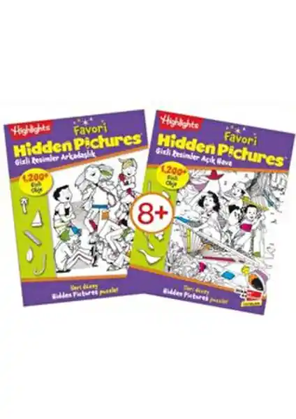 Dikkat Atölyesi Yayınları Gizli Resimler Seti ile Dikkat ve Odaklanma Becerilerini Geliştirme