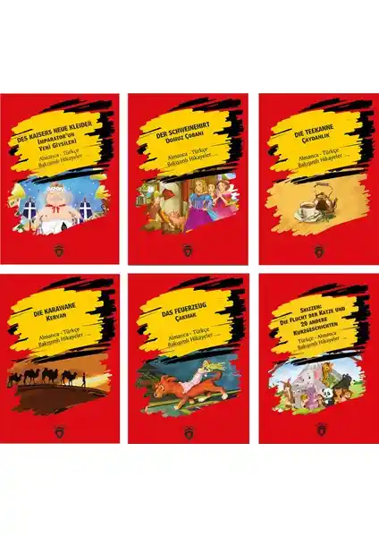 Dorlion Yayınları Almanca-Türkçe Bakışımlı Hikaye Seti Öğrenme ve Kültürel Enrichman İçin Uygun