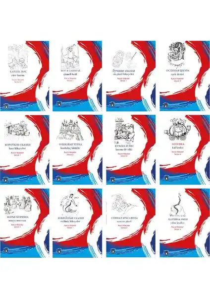 Dorlion Yayınları Rusça Hikayeler 12 Kitap Seti Dil Öğrenimine ve Edebi Gelişime Katkı