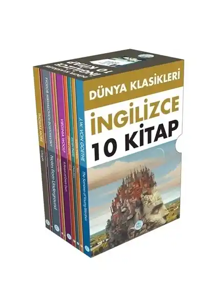Dünya Klasikleri İngilizce Seti - 10 Kitaplık Koleksiyon, Kaliteli ve Taşınabilir