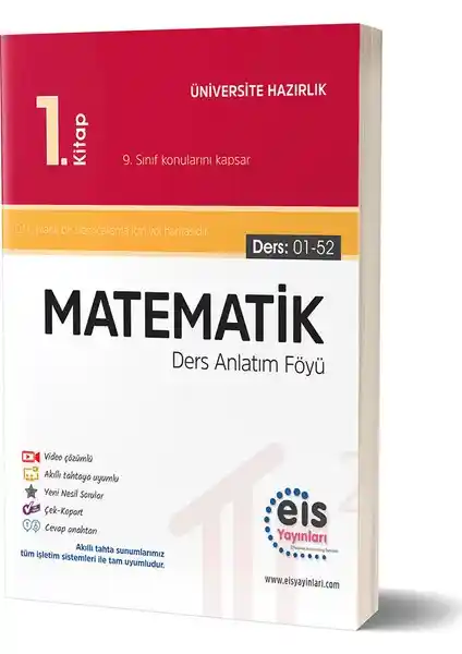Eis Yayınları Matematik 1. Kitap DAF 2020 Güncel İçerik ve Detaylı Konu Anlatımıyla