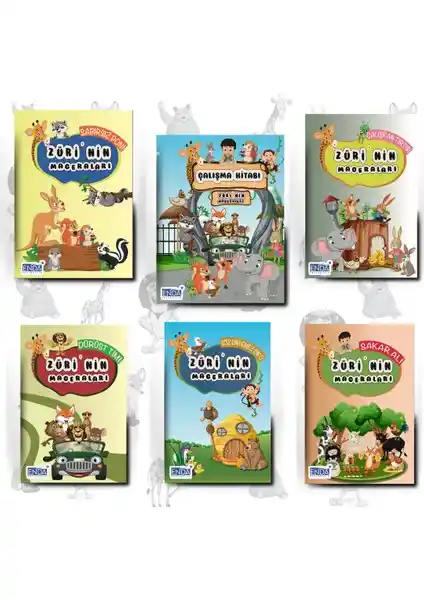 Enda Yayıncılık Züri'nin Maceraları Hikaye Kitabı Seti Çocuklar İçin Eğitici ve Eğlenceli Hikaye Serisi