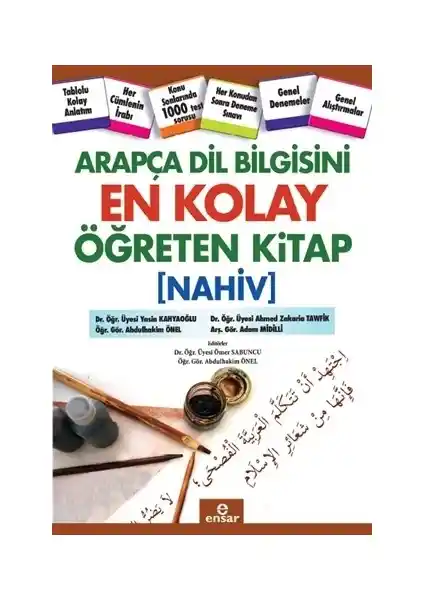 Ensar Neşriyat Arapça Dil Bilgisini En Kolay Öğreten Kitap Nahiv 2019, Üniversite Hazırlık Seviyesi İçin Uygun