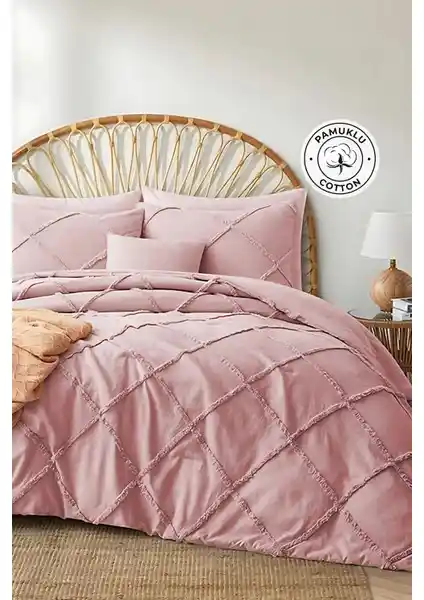 Evlen Home Collection Pamuklu Aimar ve Emmy Yatak Örtüsü Karşılaştırması