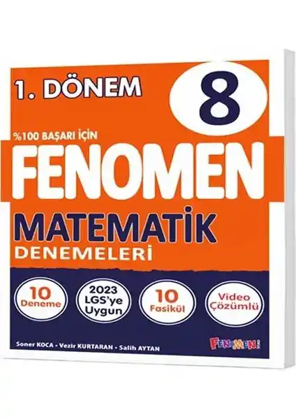 Fenomen Yayınları 8. Sınıf LGS Matematik Deneme Kitabı Güncel ve Güvenilir İçerik