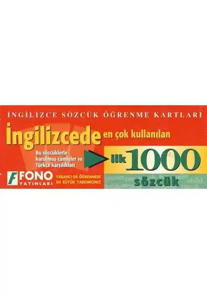 Fono Yayınları En Çok Kullanılan İlk 1000 İngilizce Sözcükler Rehberi