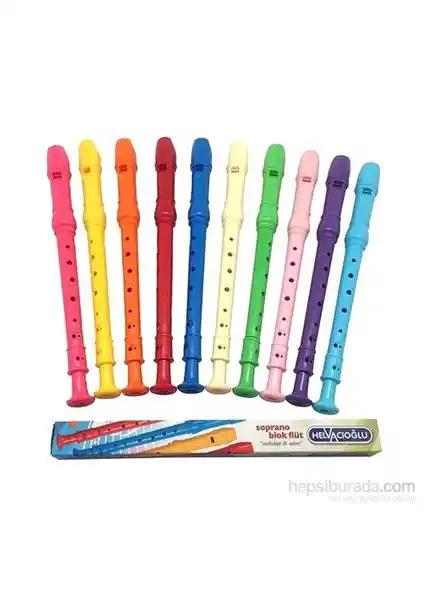 Helvacıoğlu 1000 Blok Flüt Kırmızı Çocuk ve Başlangıç Seviyesi Müzik Enstrümanı