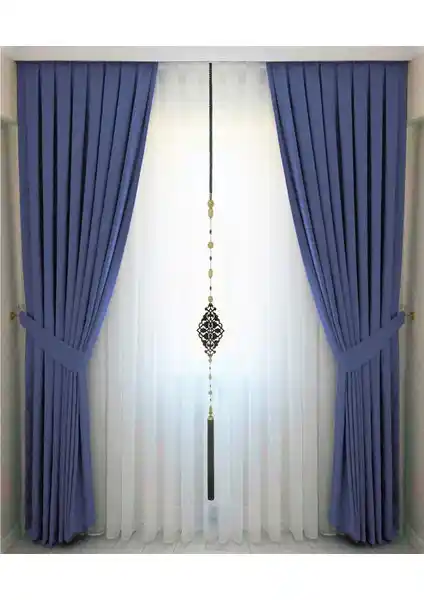 İ.D İpek Dokuma Indigo Mavisi ve Meva Home Koyu Gri Kadife Perde Karşılaştırması