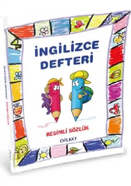 İngilizce Sözlüklü Defter Ilkokul 1-4. Sınıf Öğrencileri İçin Renkli ve Resimli Eğitim Araçları