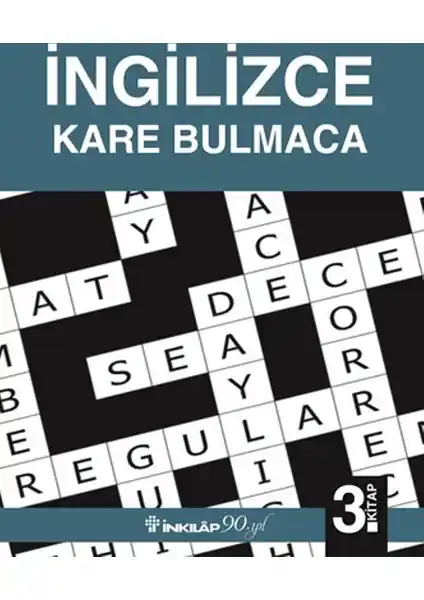 İnkılap Kitabevi İngilizce Kare Bulmaca 3.Kitap: Temel İngilizce Öğrenimi İçin Eğlenceli Kaynak