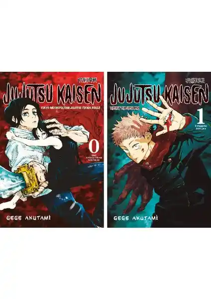 Jujutsu Kaisen 0 ve 1. Ciltler Manga Seti Türkçe Basım ve Koleksiyon İçin Uygun