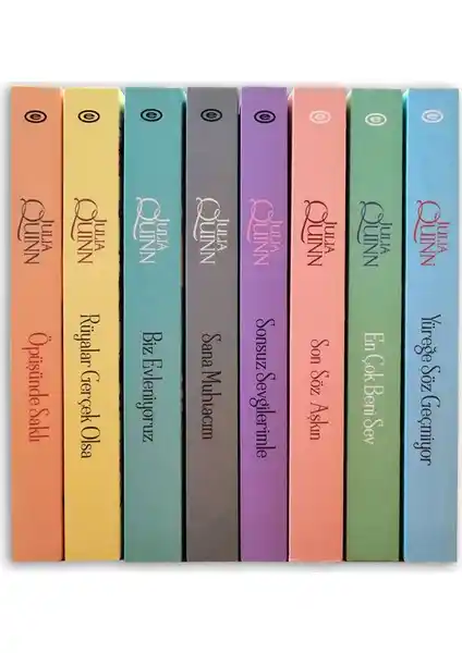 Julia Quinn’in Bridgerton Serisi Seti Türkçe 8 Kitaplık Koleksiyon Yüksek Kalite