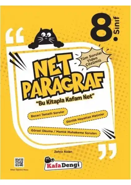 Kafa Dengi 8. Sınıf Net Paragraf Soru Bankası Güncel İçeriklerle Sınava Hazırlık