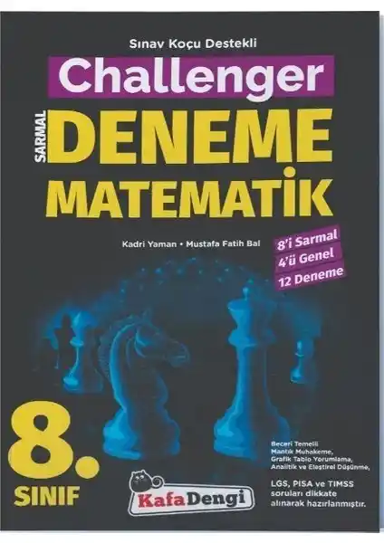 Kafa Dengi Yayınları 8. Sınıf Challenger Matematik 12'li Deneme Seti Güncel ve Etkili Çalışma Kaynağı