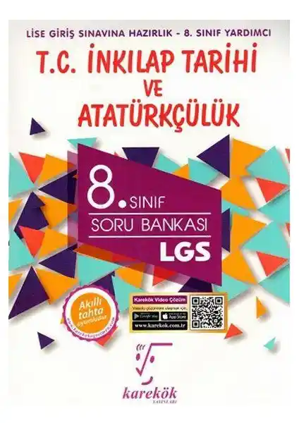Karekök Yayıncılık 8. Sınıf LGS İnkılap Tarihi Soru Bankası Güncel ve Kapsamlı İçerik