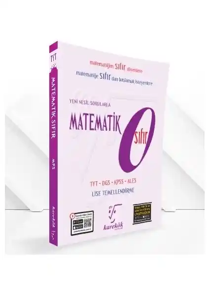 Karekök Yayıncılık TYT Matematik Sıfır Kitabı Öğrencilere Temel ve İleri Seviye Çalışma İmkanı Sunar
