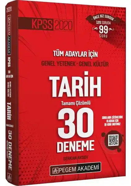 KPSS 2020 Genel Yetenek ve Genel Kültür Tarih 30 Deneme Kitabı Detaylı İnceleme ve Kullanım Rehberi