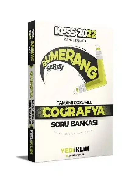 KPSS 2022 Genel Kültür Coğrafya Tamamı Çözümlü Soru Bankası Yediiklim Yayınları