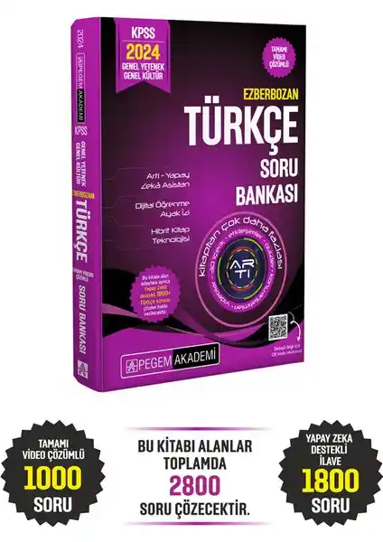KPSS 2024 İçin Pegem Akademi Türkçe Soru Bankası Detaylı İnceleme ve Kullanım Rehberi