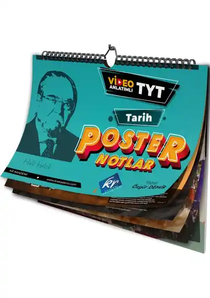 KR Akademi TYT Tarih Poster Notlar Eğitim Kitabı Sınava Hazırlıkta Etkili ve Pratik Bir Kaynaktır