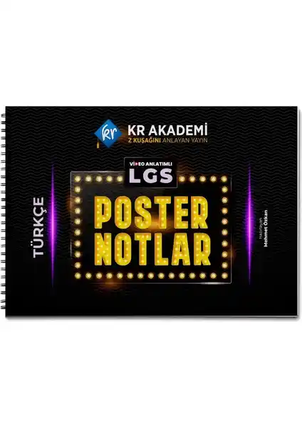 Kr Akademi Yayınları LGS Türkçe Poster Notları 2025 Güncel ve Pratik Öğrenme Kaynağı
