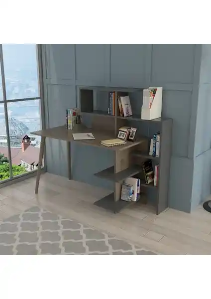 Lagomood Uzay ve Roomart Roma Raflı Çalışma Masası Karşılaştırması ile En Uygun Seçimi Yapın