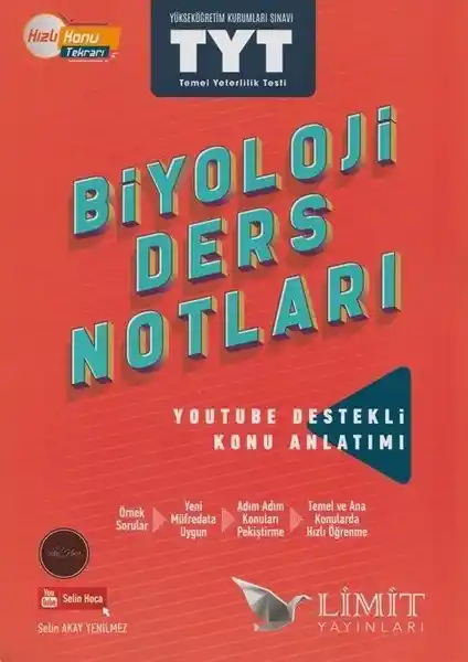 Limit Yayınları TYT Biyoloji Ders Notları: Güncel ve Detaylı Öğrenme Kaynağı