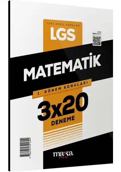 Marka Yayınları 2023 LGS 1. Dönem Matematik Deneme Seti Sınava Hazırlık İçin Uygun