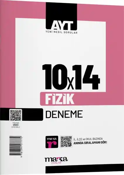 Marka Yayınları 2025 AYT Fizik Denemeleri ve Video Çözümleriyle Etkili Hazırlık Kaynağı