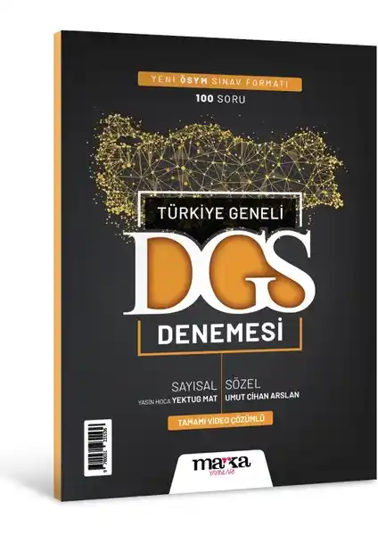 Marka Yayınları 2025 DGS Deneme Kitabı Sayısal ve Sözel Alanlara Uygun Güncel Müfredat