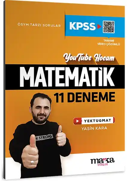 Marka Yayınları 2025 KPSS Matematik 11 Deneme Seti Video Çözümlü ve Güncel İçeriklerle