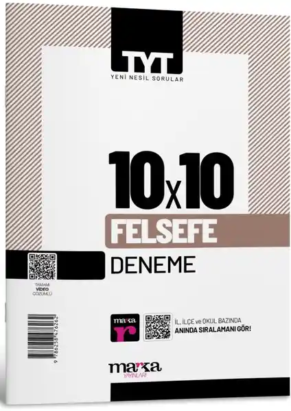 Marka Yayınları 2025 TYT Felsefe 10 Deneme Tamamı Video Çözümlü Soru Bankası