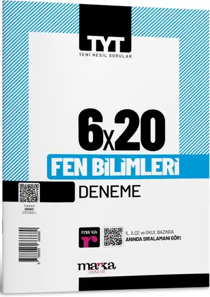 Marka Yayınları 2025 TYT Fen Bilimleri 6 Deneme Video Çözümlü Eğitim Seti