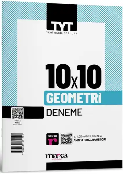 Marka Yayınları 2025 TYT Geometri 10 Deneme Video Çözümlü Öğrenci Kaynağı