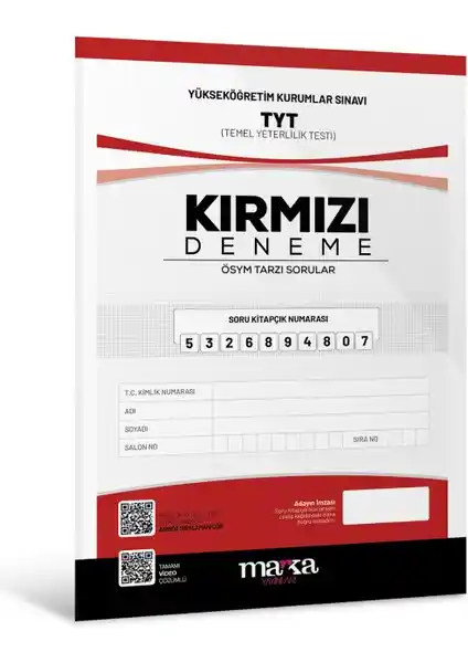 Marka Yayınları 2025 TYT Yeni Nesil Kırmızı Deneme Tamamı Video Çözümlü Detaylı İnceleme