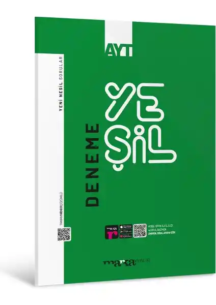 Marka Yayınları AYT Yeşil Deneme: Güncel İçerikli ve Dayanıklı Sınav Deneme Kitabı