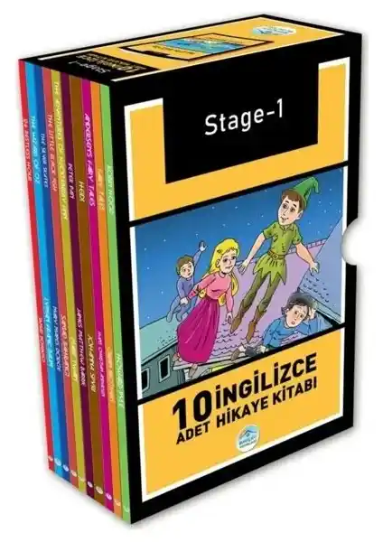 Mavi Çatı Yayınları Stage-1 İngilizce Hikaye Kitap Seti Öğrenme ve Eğlence İçin Uygun Bir Seçenek