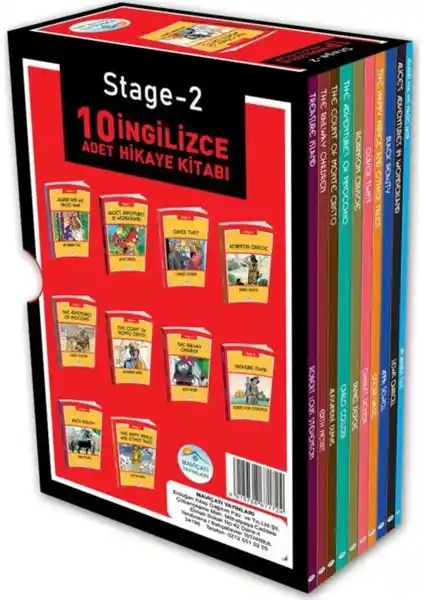 Mavi Çatı Yayınları Stage 2 İngilizce Hikaye Seti Çocuklar İçin Eğlenceli ve Eğitici Kitaplar