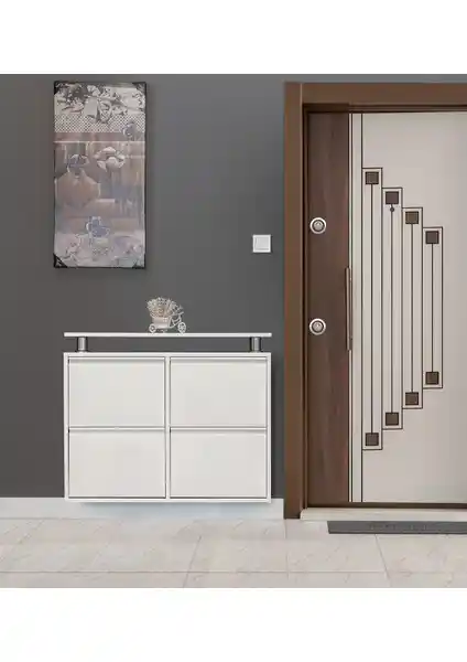 Metal Ayakkabılık Karşılaştırması: Kaser Beyaz 2+2 ve Mobilya Pratik 4'lü ürünleri