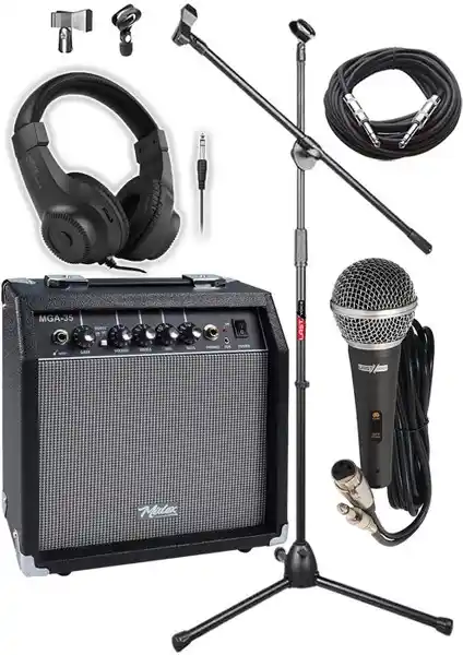 Midex MGA-35BK-PAK Elektro Gitar Amfisi Seti: Çok Fonksiyonlu ve Uygun Fiyatlı