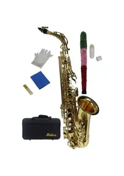 Midex SF-8000 Gold Profesyonel Alto Saksafon: Yüksek Kalite ve Estetik ile Müzik Performansınızı Artırın