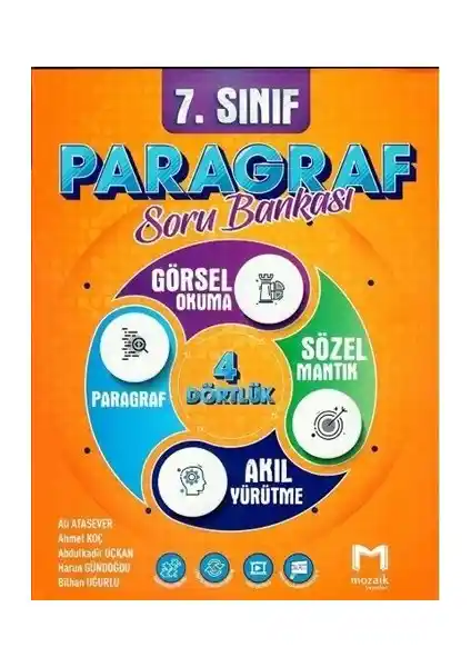 Mozaik Yayınları 7. Sınıf Paragraf Soru Bankası 2025 Eğitimde Güçlü Bir Destek