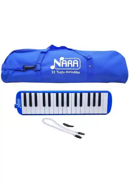 Nara Melodika 32 Tuşlu Bez Çanta Mavi - Çocuklar ve Yeni Başlayanlar İçin Uygun Müzik Enstrümanı