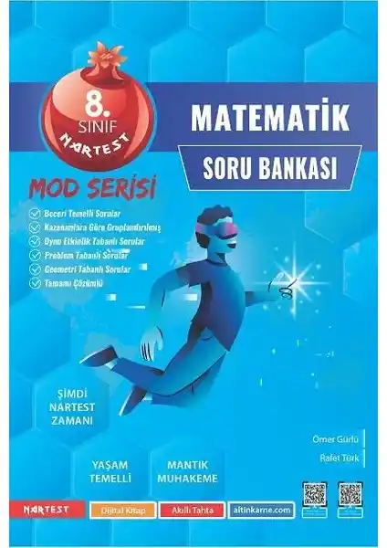 Nartest Yayınevi 8. Sınıf Mod Matematik Soru Bankası Güncel Müfredatla Kapsamlı Kaynak