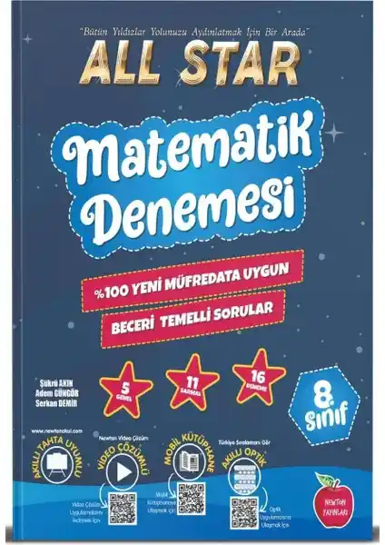 Newton Yayınları 8. Sınıf All Star Matematik Deneme Sınavlara Hazırlık ve Başarı Artırıcı Kaynak