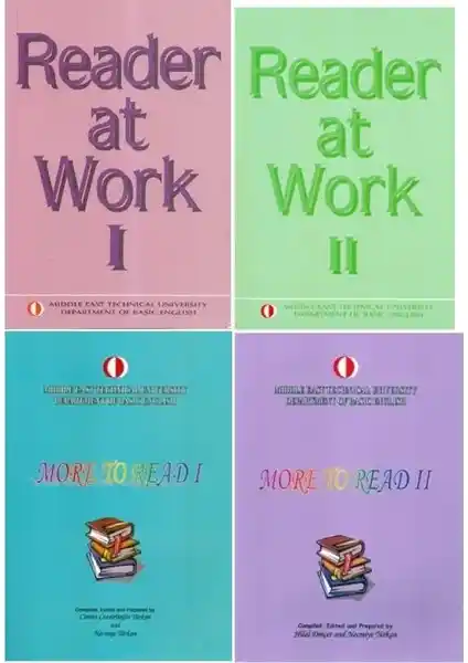 ODÜ Metu Reader At Work 1-2 More To Read 4'lü Set İngilizce Okuma Geliştirme Kaynağı