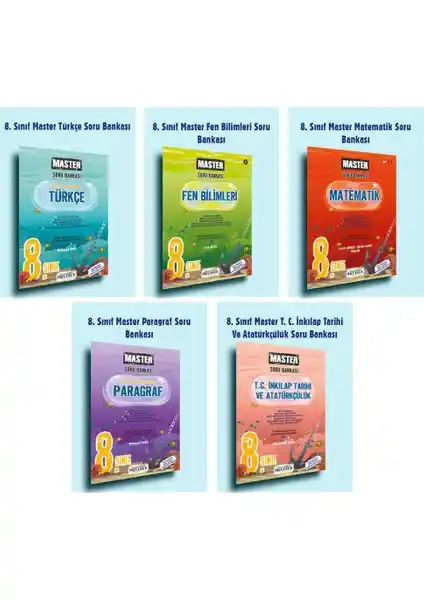 Okyanus Yayınları 8. Sınıf Master Soru Bankası Detaylı ve Güncel Çalışma Seti